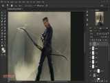 آموزش ترکیب عکس ( فتومونتاژ ) | آموزش ساخت پوستر حرفه ای در فتوشاپ - ویدیو 40 