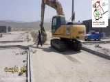 اجرای عملیات خاکبرداری  خط لوله  آب شرب شهرک شهید سلیمانی مهر ۱۴۰۰