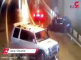 تصادف 5 خودرو در دل تونل