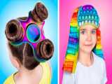 تفریح و سرگرمی :: ترفند و ایده های بستن موهای رنگارنگ و زیبا تروم تروم