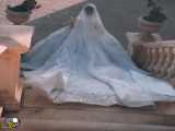 ویدیو لباس عروس دنباله دار  10 میلیاردی