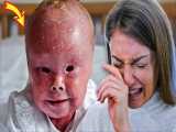 مادر بعد از دیدن بچه ای که به دنیا اورد گریه کرد