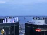 پرش دیدنی «کیتی مایر» با موتورسیکلت از پشت‌بام ساختمان ۳۰ طبقه و شکستن رکورد جه