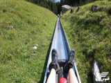 سورتمه سواری هیجان انگیز در Oeschinensee Kandersteg سوئیس 