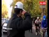 احترام پلیس تهران به زنان و مردان دوچرخه سوار
