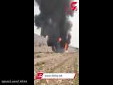 زنده سوختن راننده تانکر حمل سوخت در آتش سوزی وحشتناک