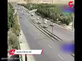 فیلم لحظه تصادف مرگبار در اصفهان /پراید پوکید و فقط یک زن زنده ماند!