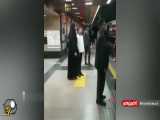 یک پسر بچه نوجوان با صوت بسیار زیبا در مترو تهران اذان گفت.