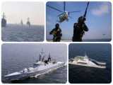 تصاویر جذاب از رزمایش مشترک دریایی ایران و روسیه