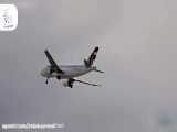 فرودگاه کریستیانو رونالدو فرود دلهره آور هواپیمای A319 ایرباس بدلیل وزش بادهای ش