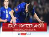 ایتالیا ۱-۱ سوئیس | خلاصه بازی | توقف خانگی آتزوری