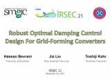 Robust Optimal Damping Control Design for Grid-Forming Converters