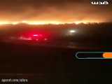 آتش سوزی گسترده در یک شهرک صهیونیست نشین در نابلس