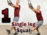 TRX Squat single leg level 1_اسکوات تک پا سطح ۱