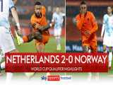 هلند ۲-۰ نروژ | خلاصه بازی | بازگشت لاله‌های نارنجی به جام جهانی