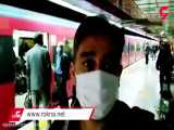فیلم ازدحام و اعتراض مردم تهران صبح امروز در مترو