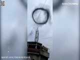 کرونایی  ابر گرافن بر فراز دکل  5G  در شهر مانیل پایتخت فیلیپین نیز مشاهده شد.