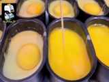 مافین تخم مرغ و مافین هات داگ - غذای خیابانی کره ای - کره جنوبی - کره - غذا - موج کره ای 