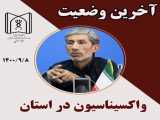 آخرین وضعیت واکسیناسیون در استان تا تاریخ 8 آذر 1400