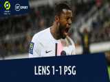 لانس ۱-۱ PSG | خلاصه بازی | فرار از شکست با گل دقیقه ۹۲ واینالدوم