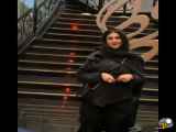 تیپ جنجالی آزاده صمدی در جشن حافظ