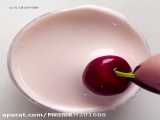اسلایم صورتی زیبا کپ