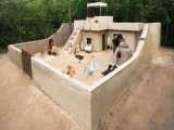 ساخت یک خانه ویلایی کوچک و زیبا | (دست سازه های صحرایی 126)