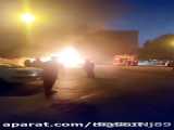 آتش گرفتن خودروی شاهین در همدان