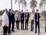 بازدید فرماندار تنگستان محل احداث زمین چمن مصنوعی 11 نفره شهراهرم