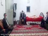 دیدار فرماندار تنگستان با پدر شهید حمزه جمشیدی در شهر اهرم