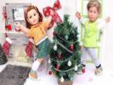 تزئین بهترین درخت کریسمس توسط ناستیا و پدرش / (برنامه ناستیا | قسمت 650)