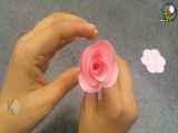 کاردستی گل با کاغذ رنگی