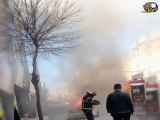 آتش گرفتن خودرو تیبا در سرآسیاب ملارد توسط آتش نشانان عزیز اطفاء شد.
