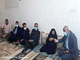 دیدار فرماندار تنگستان با مادر سردار شهید حسین زنده بودی در شهر اهرم