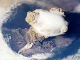 فوران آتشفشان ساریچف از ایستگاه فضایی بین المللی