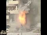 انهدام تانک تی۷۲ ارتش سوریه توسط آر پی جی ۲۹ تروریست ها