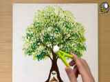 نقاشی درخت عالی با ترفندخاص