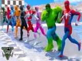 بازی مرد عنکبوتی GTA 5 ، چالش ماشینهای اسپورت و ابر قهرمان ها