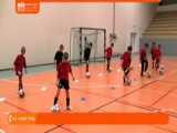 آموزش قدم به قدم فوتبال-تکنیک فوتبال-(تمرینات با موانع)