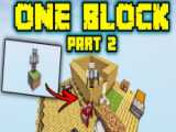 ماینکرفت وان بلاک اما کل دنیا فقط یک بلاکه خاکه Minecraft one block part 1
