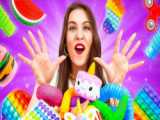 اسلایم _ تفریحی و سرگرمی _ بازی با اسلایم رنگی و کیوت