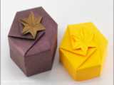 اوریگامی ستاره 3 بعدی ، اوریگامی ستاره شش ضلعی ، Origami Puffy Star