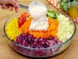 Cauliflower Potato Salad(سالاد گل کلم بسیار آسان)
