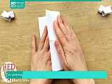 آموزش اوریگامی مقدماتی | کاردستی با کاغذ (اوریگامی انگشتر)