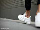 کفش کتانی مردانه سفید مشکی New Balance 530 مدل 3101