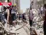 فیلم از ریزش ساختمان متروپل در خیابان امیری آبادان