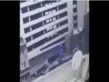 فیلم دوربین مداربسته از لحظه فروریختن ساختمان متروپل آبادان/