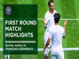 رافائل نادال 3-0 لورنزو سونگو | خلاصه بازی | تنیس ویمبلدون 2022