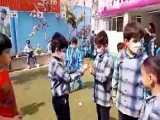 زنگ تفریح شاد زبانی دانش آموزان اول دبستان علوی شعبه غرب (جنت آباد)