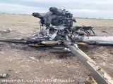بقایای جنگنده ساقط شده ارتش روسیه توسط پدافند هوایی اوکراین